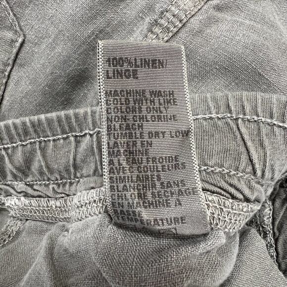 James Perse Tailored 100% Linen Pants WOMENS 1 WAIST 29 Gray MADE IN USA - Picture 5 of 11